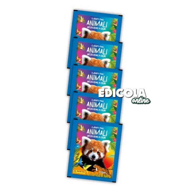 Set Album e/o Bustine di Figurine Panini Sticker Il mondo degli ANIMALI - Un'esplosione di colori - Image 4