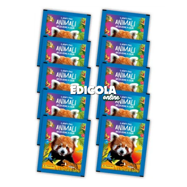 Set Album e/o Bustine di Figurine Panini Sticker Il mondo degli ANIMALI - Un'esplosione di colori - Image 5
