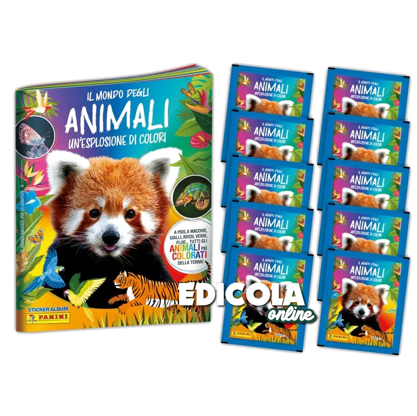 Set Album e/o Bustine di Figurine Panini Sticker Il mondo degli ANIMALI - Un'esplosione di colori - Image 7