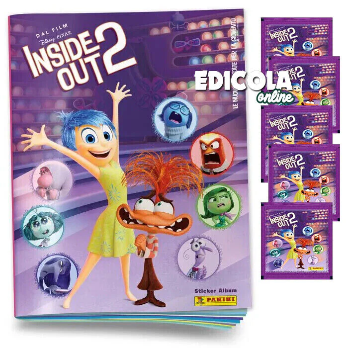 Set Album e/o Bustine di Figurine Sticker INSIDE OUT 2 Film Disney 2024 Panini - Image 6