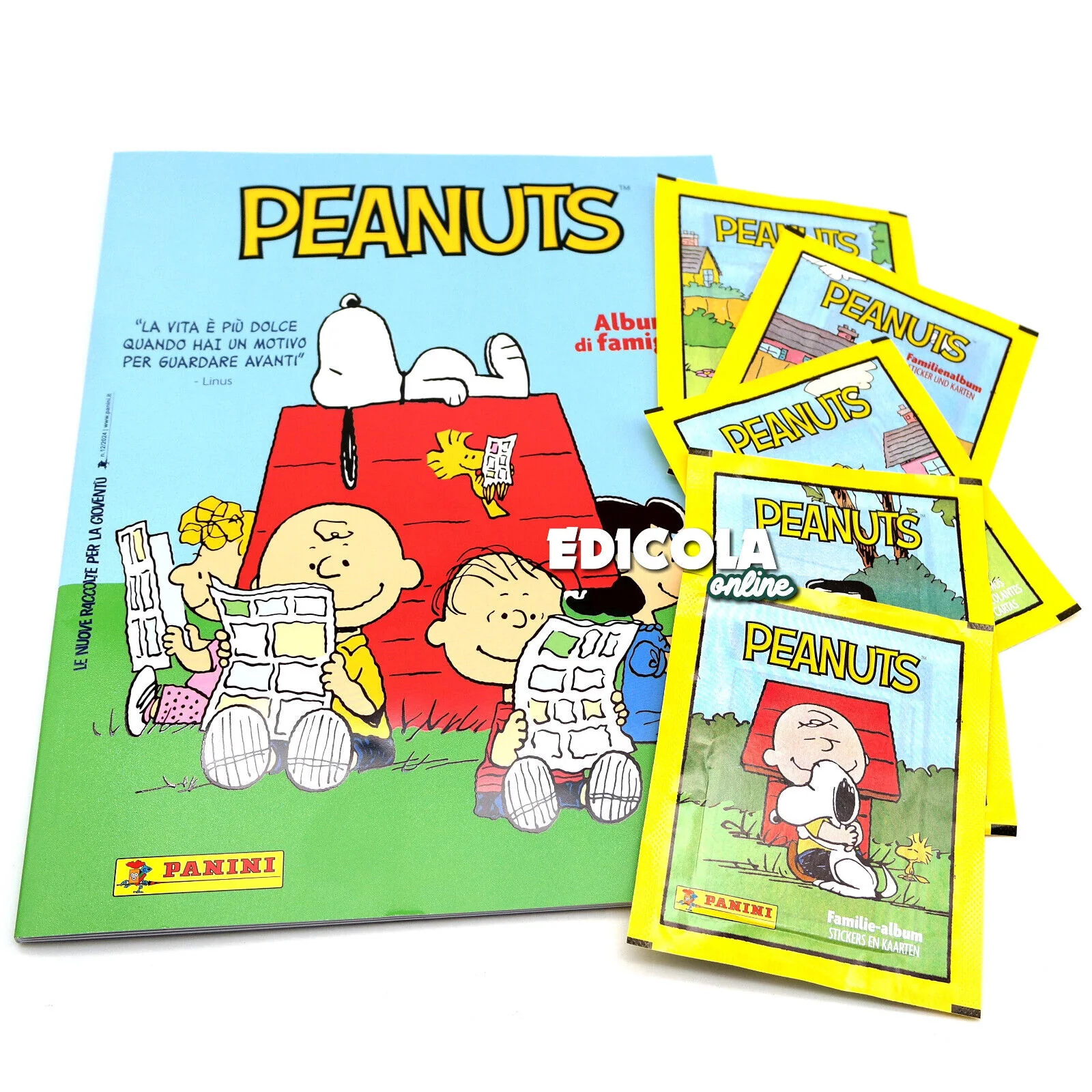 Set Album e/o Bustine di Figurine Sticker PEANUTS Snoopy Linus Charlie Brown - Image 6