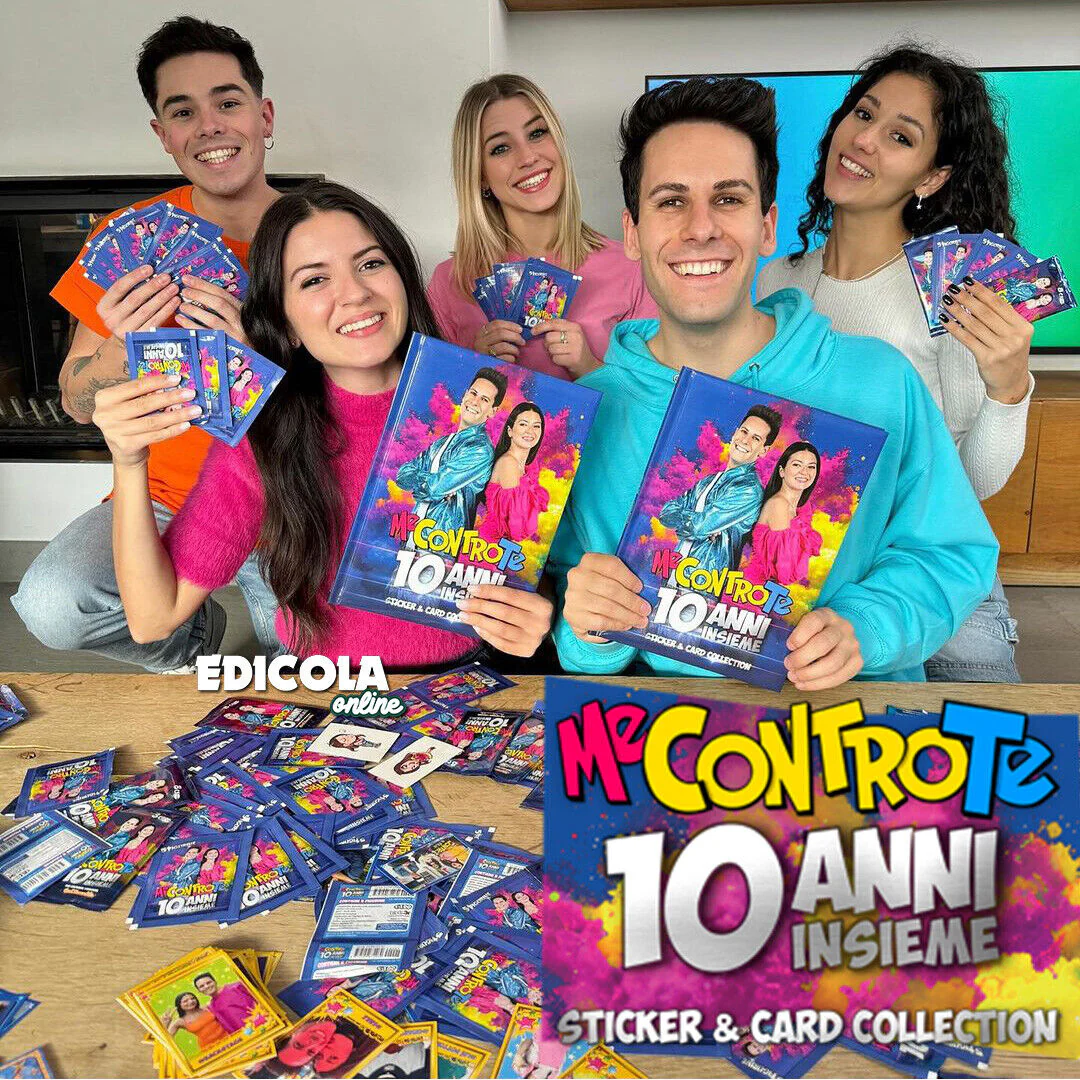 Set Album Me CONTRO Te 10 ANNI INSIEME 2024 LUI e SOFI Bustine di Figurine Card - Image 11