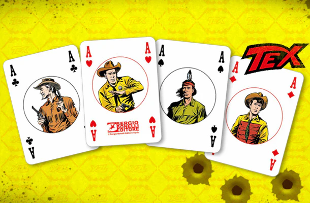 Set Completo Carte da Gioco TEX 4/4 Sigillato con Fumetti