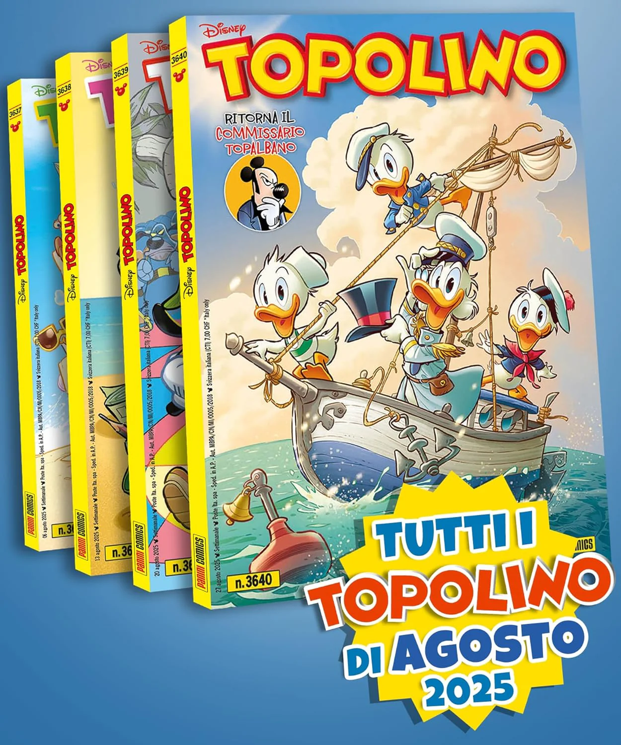 Set fumetti TOPOLINO - Pack Agosto 2025