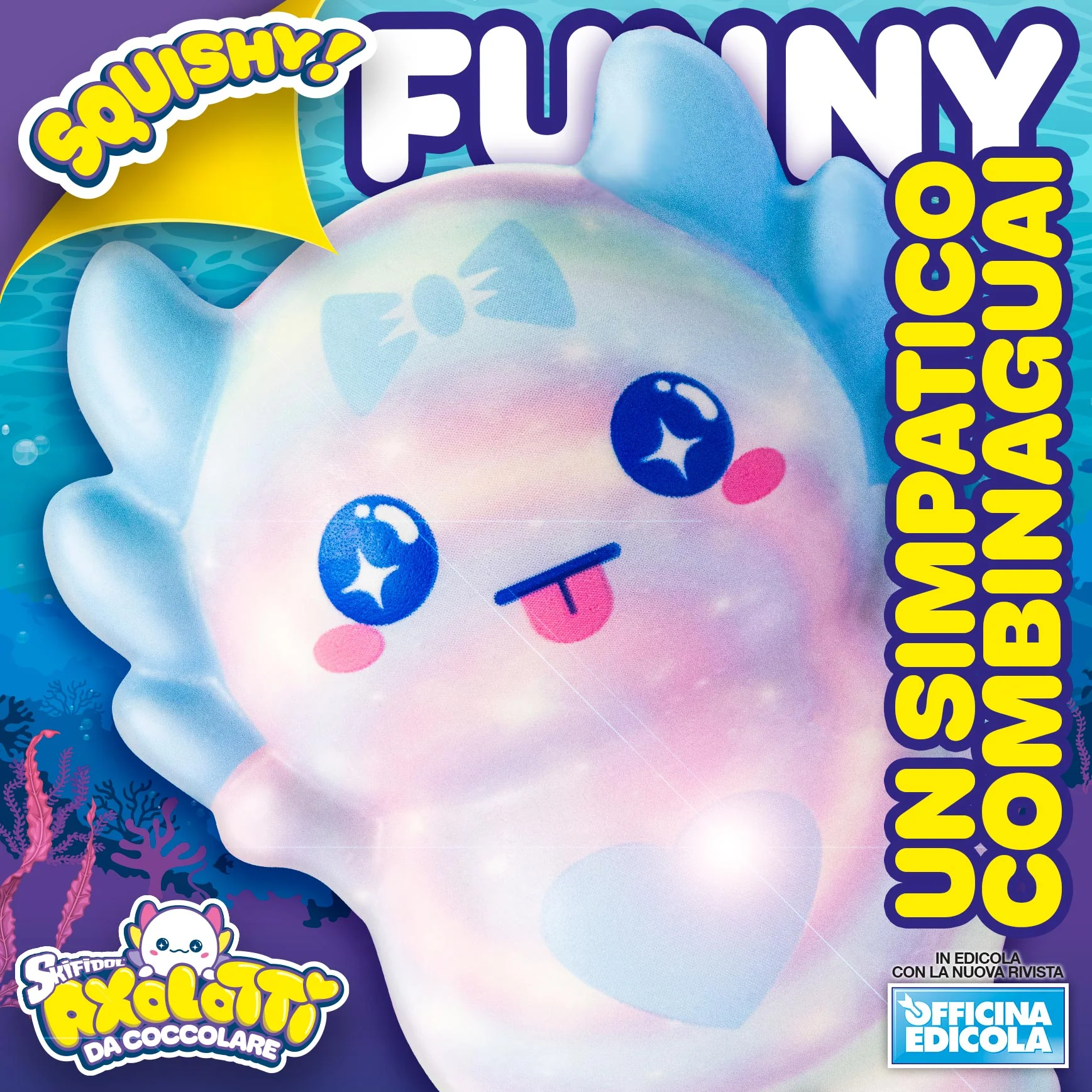Skifidol Squishy ! Axolotti da coccolare morbidi da schiacciare - Image 7
