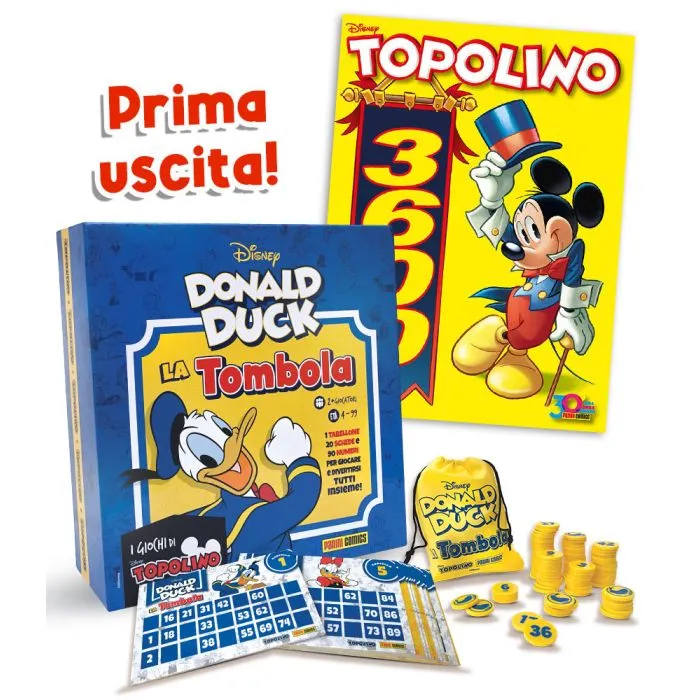 Set Completo 2/2 - Tombola di Paperino Donald Duck 90 + fumetti di Topolino 3600 + 3601 - Image 3