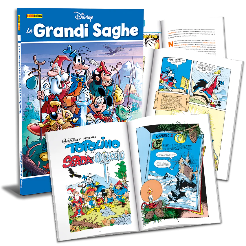 Topolino e la Spada di Ghiaccio - Le GRANDI SAGHE n. 1-2-3 - Disney Panini Comics