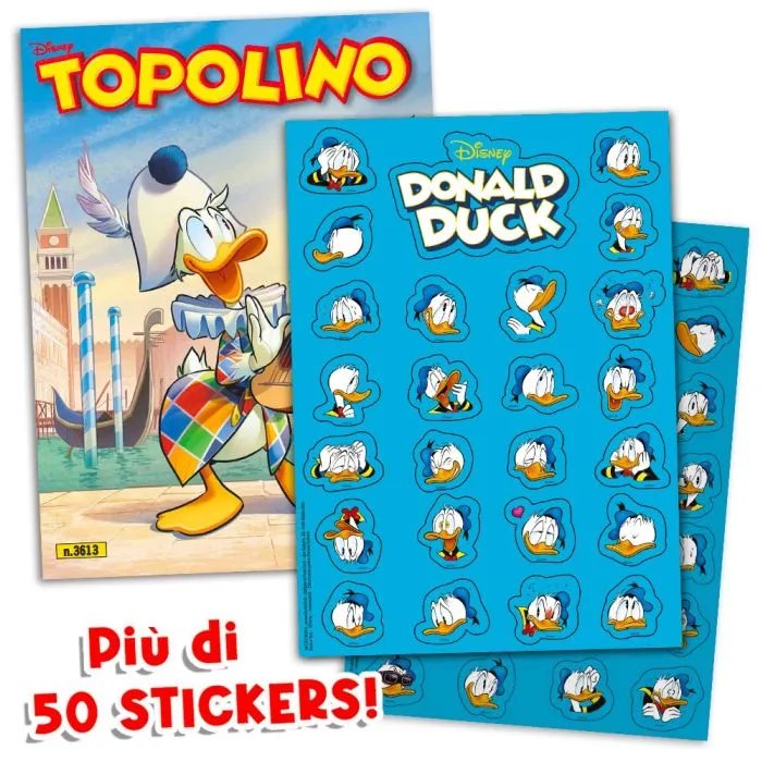 Topolino libretto 3613 Con Adesivi Stickers di Paperino