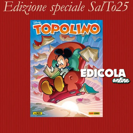 Topolino libretto n. 3625 Variant Edizione Speciale SalTo25 Salone del Libro Torino 2025