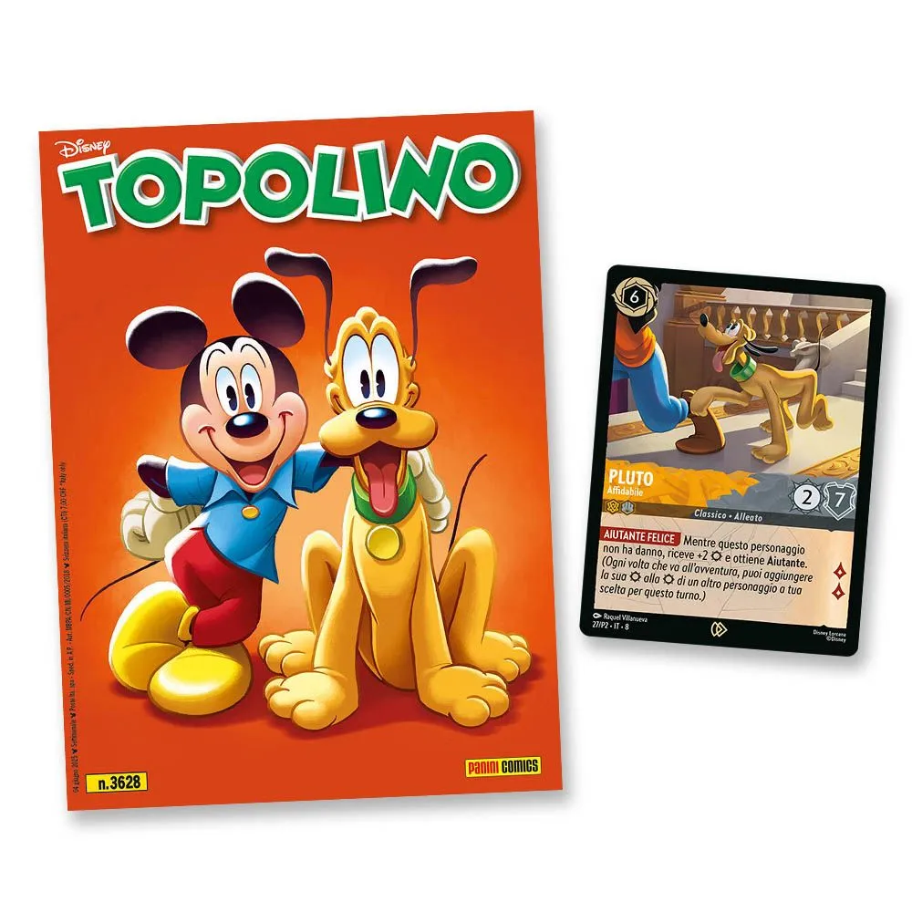 Topolino libretto n. 3628 Con Card Disney Lorcana