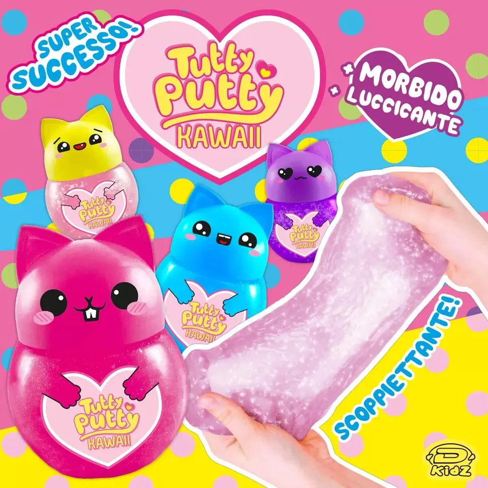 Tutty Putty Hawaii Slime morbido glitterati