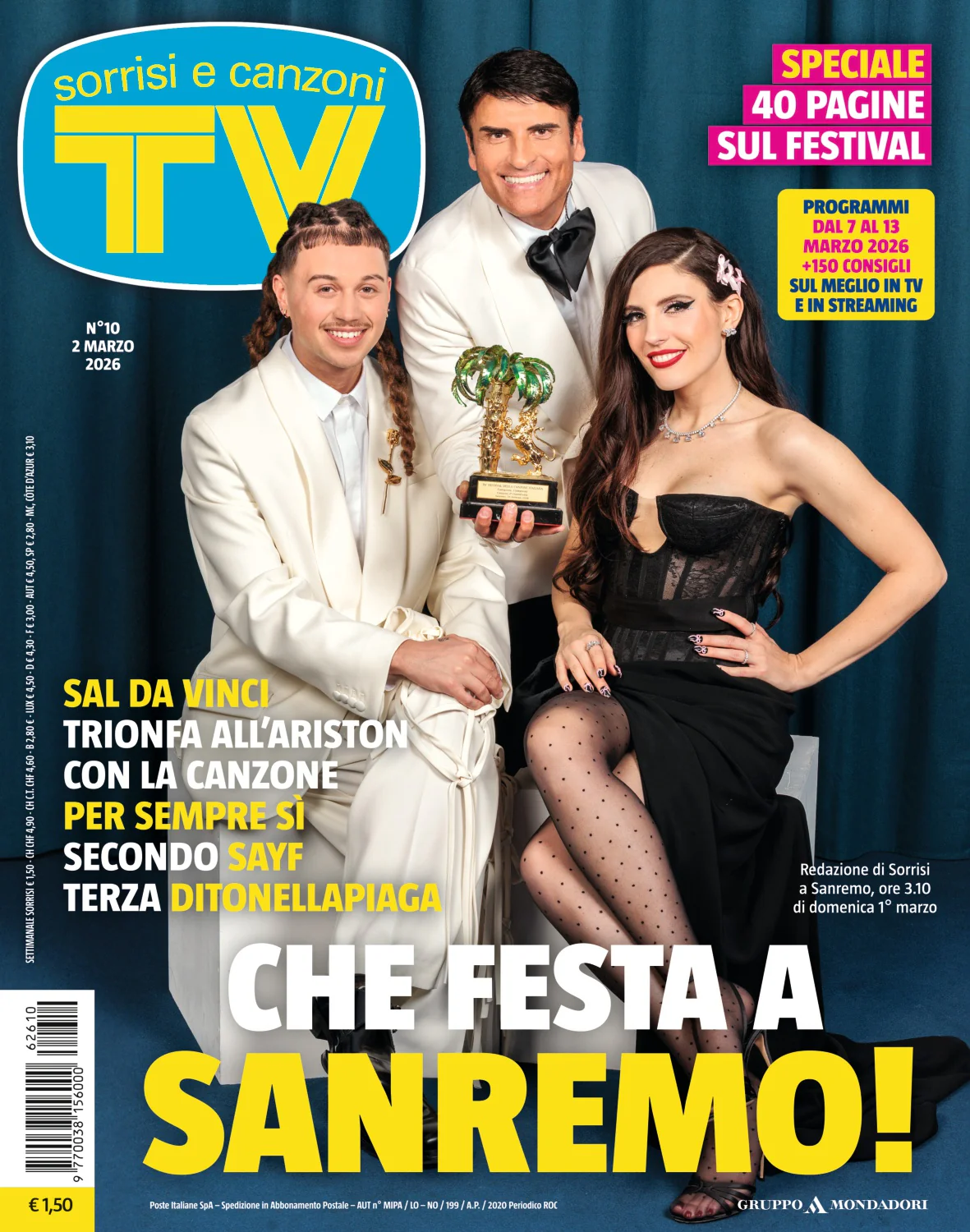 TV Sorrisi e Canzoni Speciale Festival Sanremo 2026 - Testi delle Canzoni - Image 2
