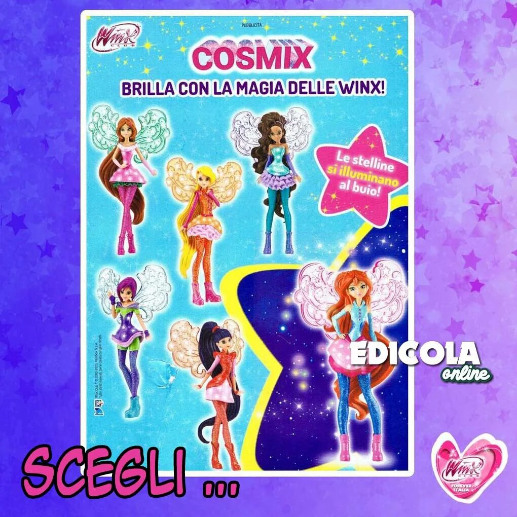 Winx Club da Collezione COSMIX Action Figure Bambola di Bloom Flora Aisha Musa - Image 2
