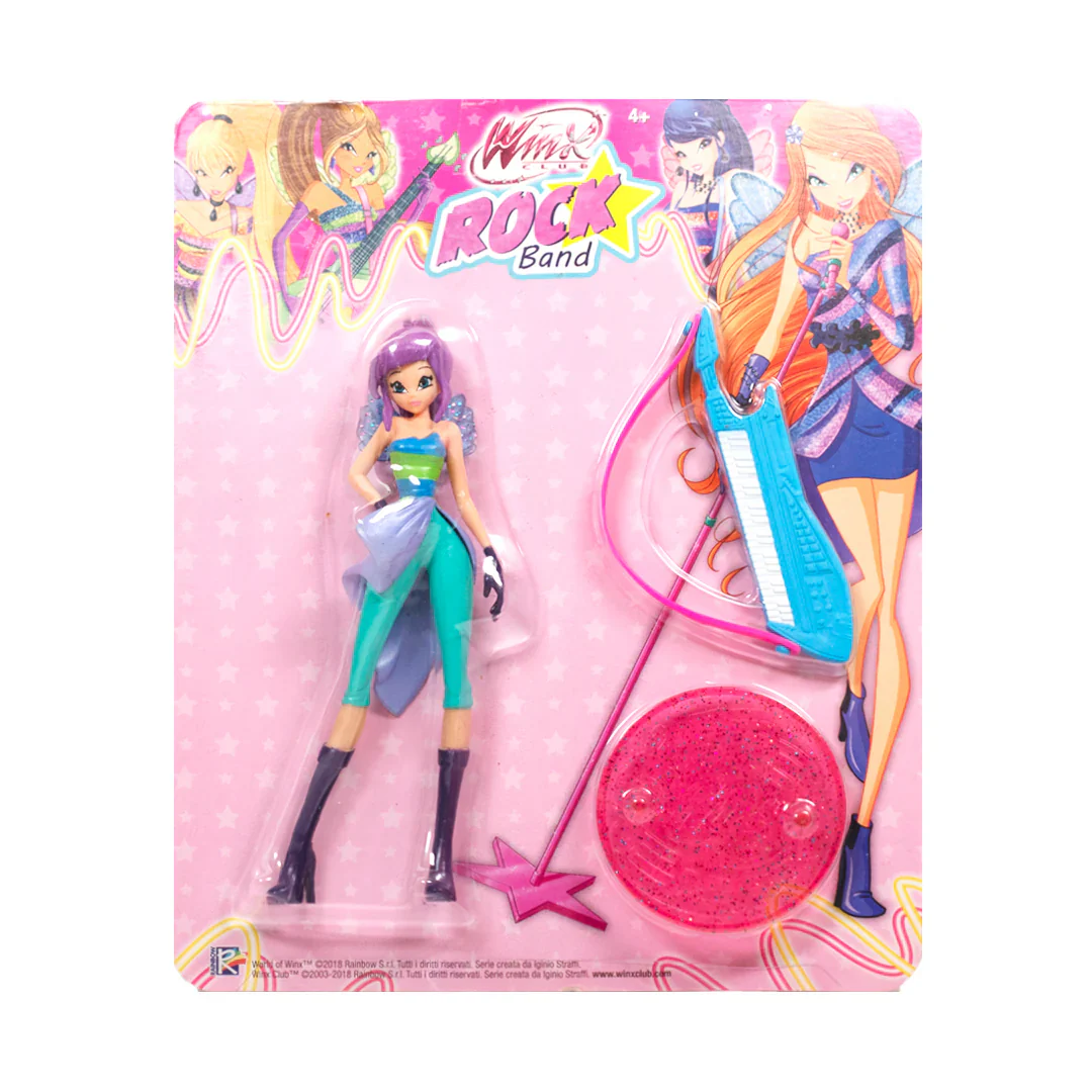 Personaggi Winx Club da Collezione ROCK BAND Action Figure Bambola di Bloom Flora Aisha Musa - Image 7